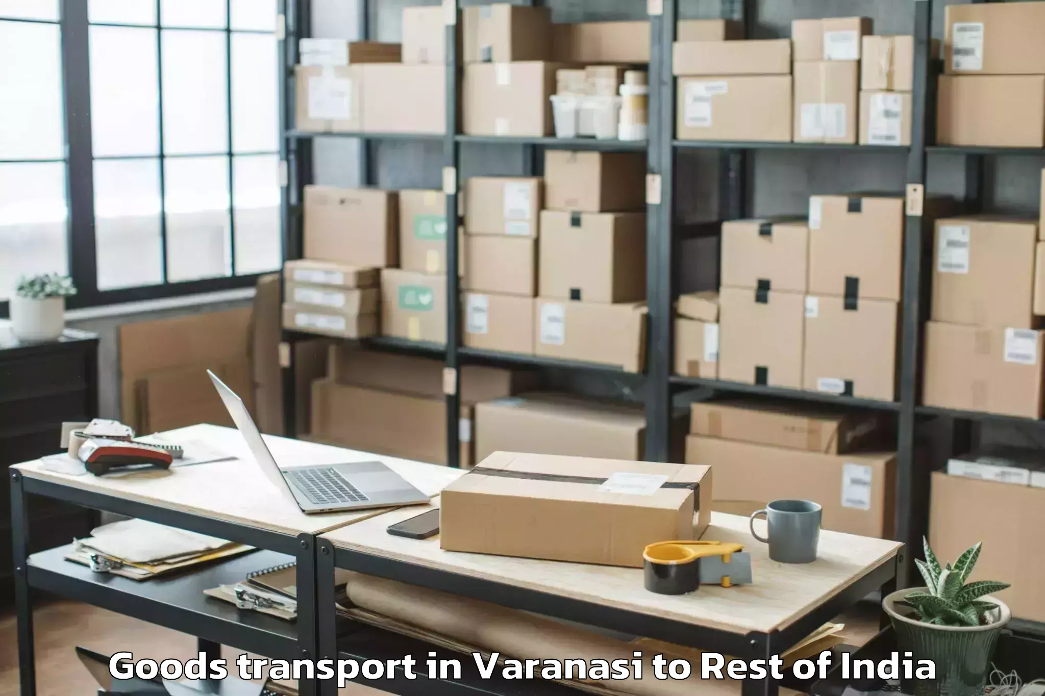 Top Varanasi to Jengging Goods Transport Available